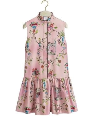 Dior Iviera Short Flared Dress - Pink