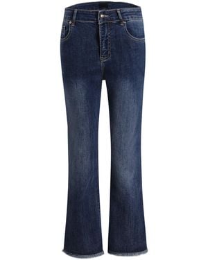 LIU REGALI Small Split Faded Jeans Pants - Blue