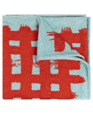Bottega Veneta Patterned Towel - Red