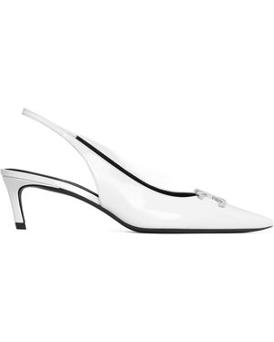 Celine Alma Triomphe Slingback - White