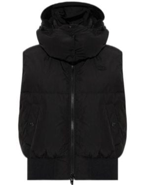 DIESEL Long-Sleeved Hooded Jacket - Black