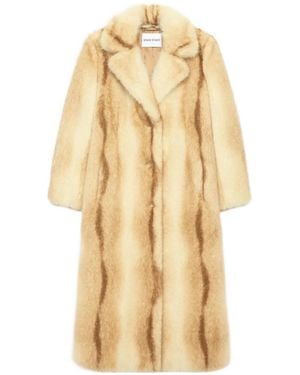 Stand Studio Nora Gradient Effect Buttoned Coat - Natural