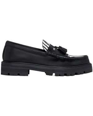 Celine Margaret Chunky Loafer With Tassels - Black
