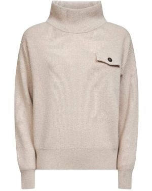 Brunello Cucinelli Long-Sleeved Sweater - White
