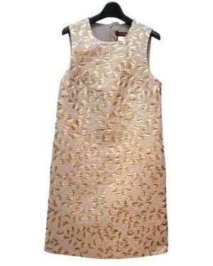 Max Mara Sleeveless Dress - Natural