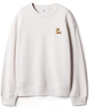 Maison Kitsuné Chillax Fox Comfort Sweatshirt - White