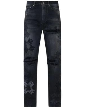 Amiri Ma Quad Distressed-Effect Jeans - Blue