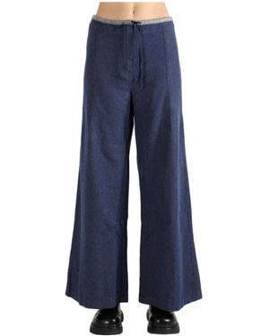 Baserange Arthur Loose Pants - Blue