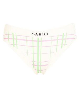 Marni Chequered Knitted Underwear - White