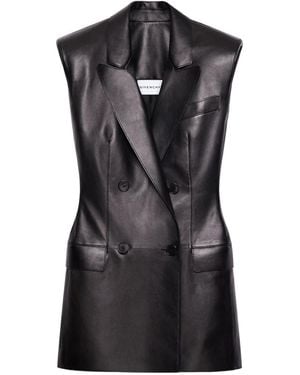 Givenchy Double-Breasted Sleeveless Jacket - Black