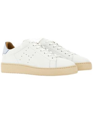 【送料&関税込】Hogan H672 Lace-up Sneakers Sneakers Hogan H672 IVORY, BROWN for Man