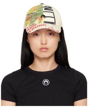 Marine Serre Regenerated Tote Bags Baseball Cap - White