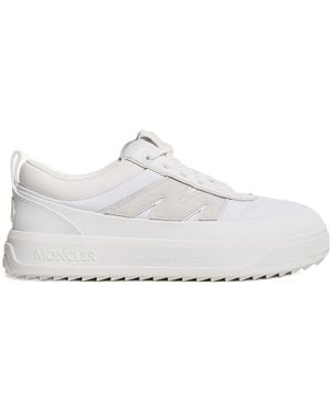 Moncler Altive Nubuck Suede Sneakers - White
