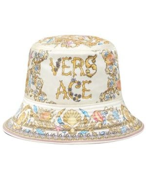 Versace Pattern-Printed Bucket Hat - White