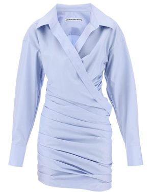 Alexander Wang Asymmetric Mini Dress - Blue