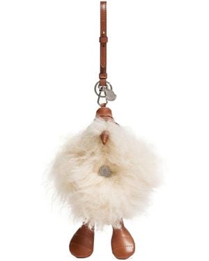 Moncler Fluffy Duck Bag Charm - Natural
