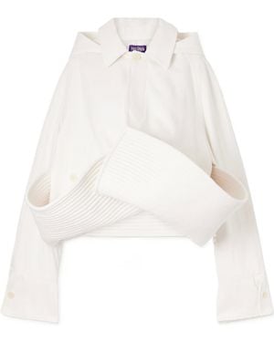 Jean Paul Gaultier Long-Sleeved Casual Jacket - White