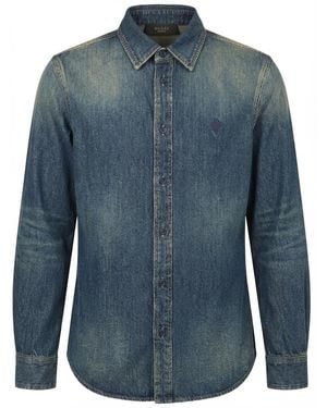 Gucci Washed Denim Shirt - Blue