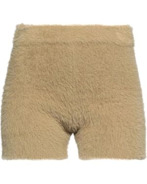 Jacquemus Solid-Colored Knit Shorts - Natural