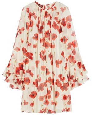 Max Mara Studio Zoraide All-Over Floral Printed Dress - Red