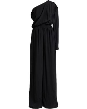 Rick Owens Solid Color One-Shoulder Jumpsuit - Black