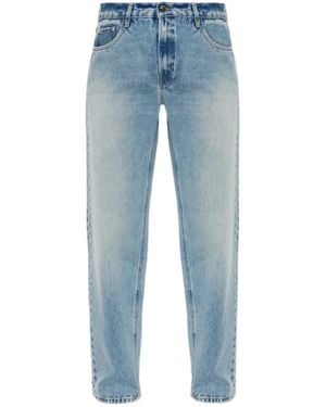 Haikure Distressed Straight-Leg Jeans - Blue