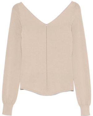 Lemaire V-Neck Top - Natural