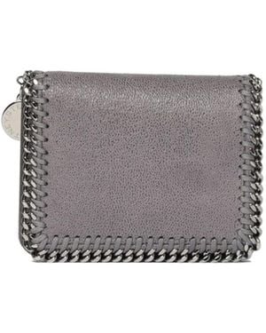 Stella McCartney Falabella Chain-Trim Wallet - Grey