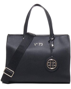 V73 Double-Handle Cross-Body Bag - Black