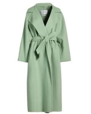Max Mara Minimalist Solid-Color Luxury Coat - Green