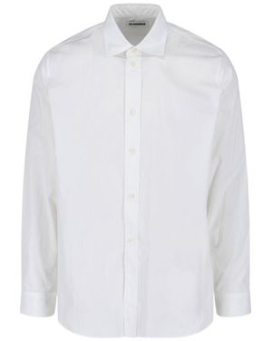 Jil Sander Button-Up Long-Sleeved Shirt - White