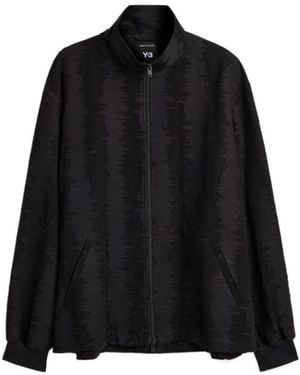 Y-3 Zip-Up Vintage Effect Jacket - Black