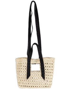 AllSaints Celayne Woven Tote Bag - Metallic