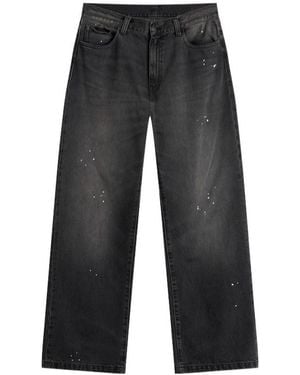 Carhartt Wip Paint-Splatter Straight Jeans - Grey