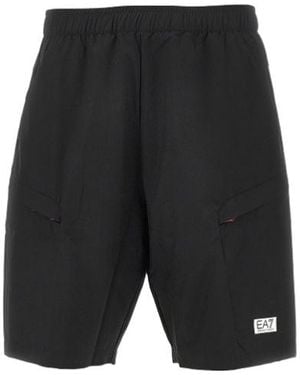 EA7 Cargo Ventus 7 Shorts - Black