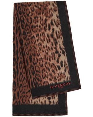 Givenchy Brushed Wool Scarf - Brown