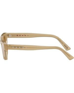 Marni Camel Retrosuperfuture Co-Branded Floosa Sunglasses - Metallic