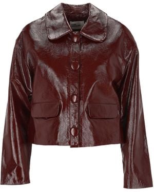 Self-Portrait Cropped Jacket - Red
