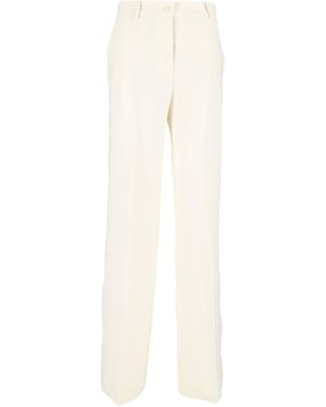 P.A.R.O.S.H. P.A.R.O..H. Gabardine Trousers - White