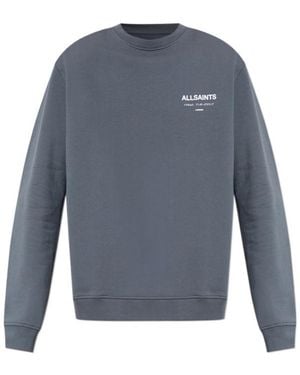 AllSaints Underground Logo Sweatshirt - Blue