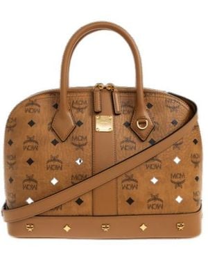 MCM Top-Handle Shoulder Bag - Brown