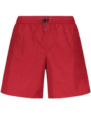 Iceberg Elastic-Waist Swim Shorts - Red
