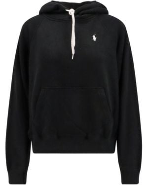 Polo Ralph Lauren Drawstring Hooded Sweatshirt - Black