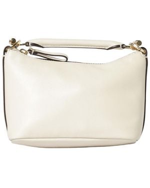 Ralph Lauren Mini Blaike Leather Tote Bag - White