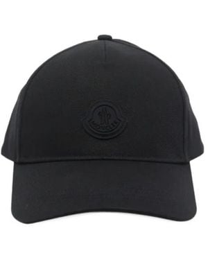 Moncler Logo-Patch Baseball Cap - Black