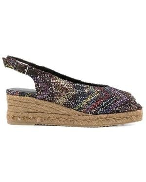 Missoni Open-Toe Slingback Sandals - Brown