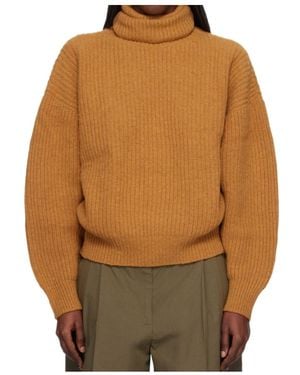 Baserange Long-Sleeved Turtleneck Sweater - Brown