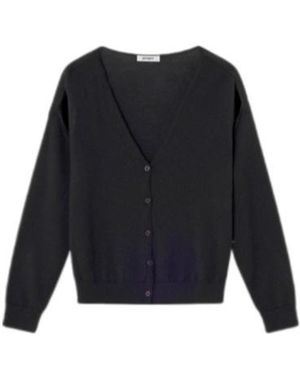 GIMAGUAS Button-Front Split-Sleeve Cardigan - Blue