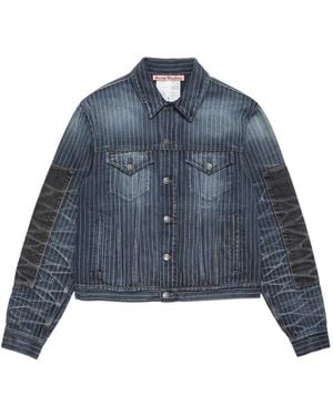 Acne Studios Patchwork Denim Jacket - Blue