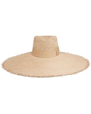 Celine Wide-Brimmed Triomphe Hat - White